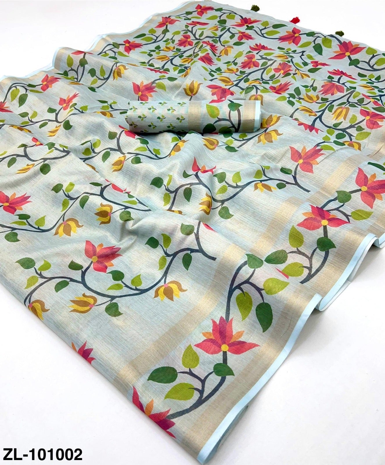 Chanderi Linen Sarees - KOHI858460