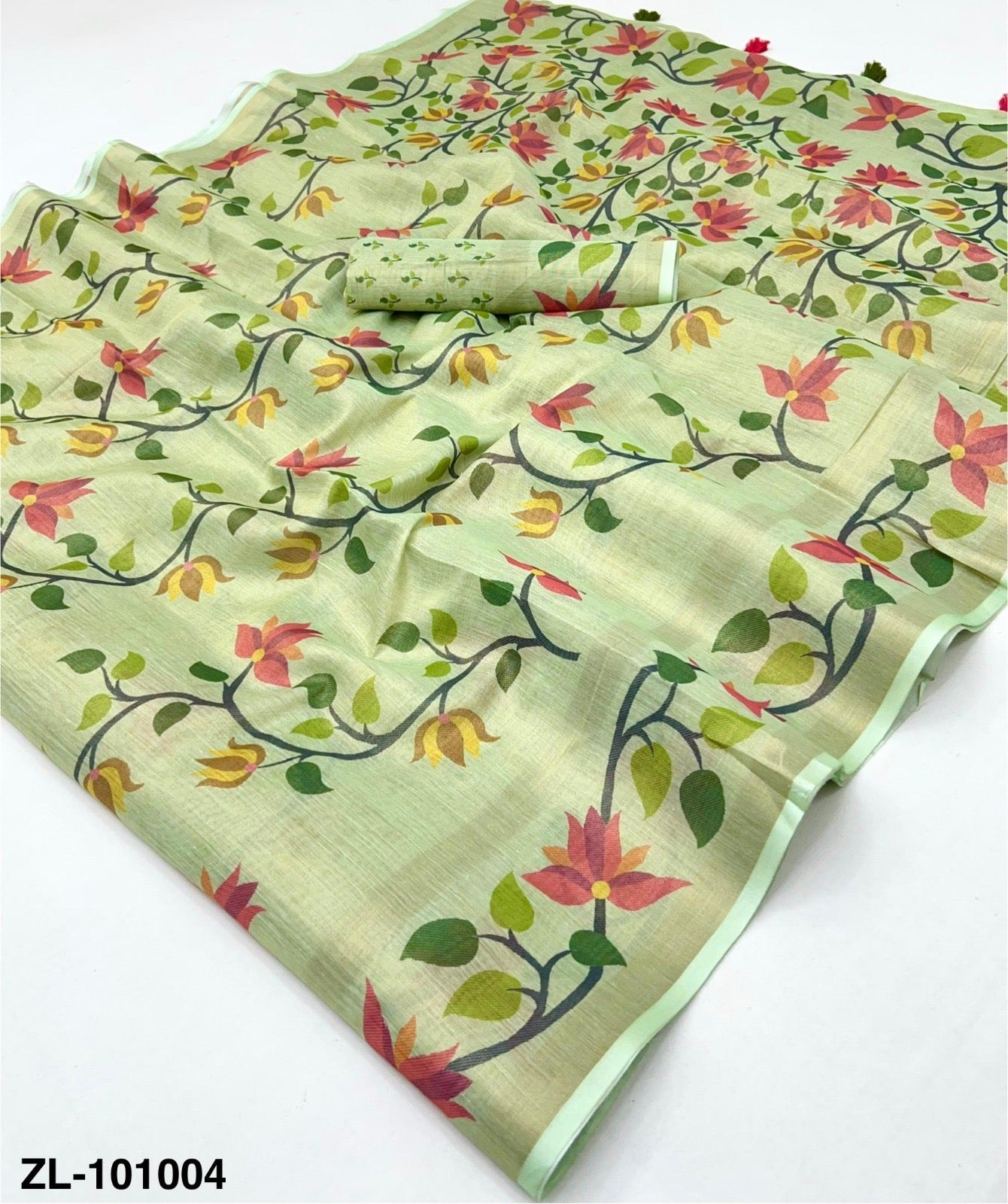 Chanderi Linen Sarees - KOHI858460