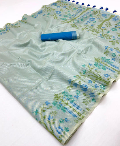 Handloom Zari Tissue Sarees - KOHI837501
