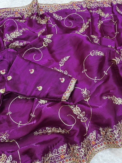 Embroidered Zimmy Silk Saree - KOHI098917
