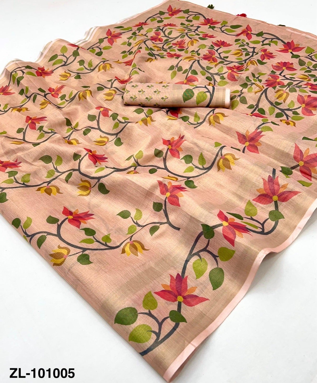 Chanderi Linen Sarees - KOHI858460