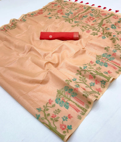 Handloom Zari Tissue Sarees - KOHI837501