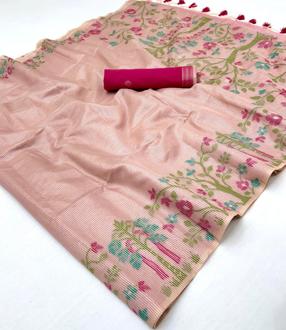 Handloom Zari Tissue Sarees - KOHI837501